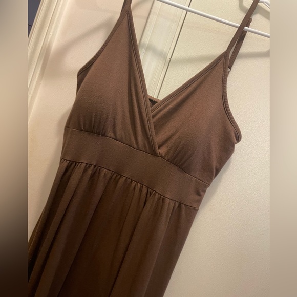 New, brown spaghetti/tank dress. It is very soft and flattering up top! - Picture 2 of 4